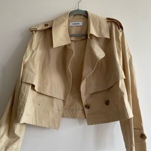 Thakoon Cropped Trench Coat Jacket